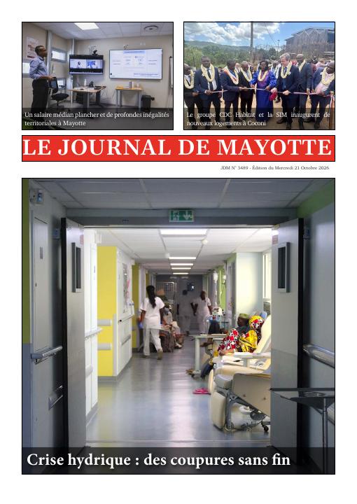 Une du Journal de Mayotte n° 3489