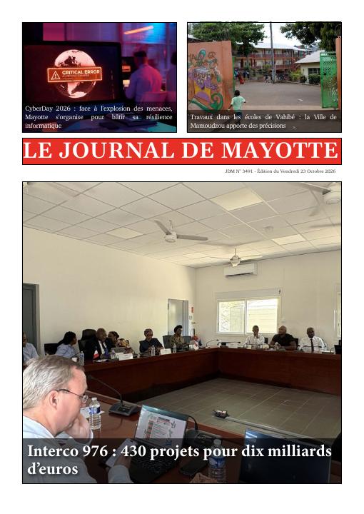 Une du Journal de Mayotte n° 3491
