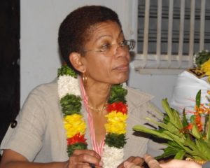 George Pau Langevin à Mayotte en février 2014