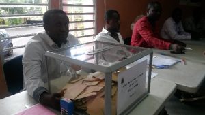 Le bureau de vote de Dembéni, le 29 mars dernier