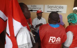 Oili Taanlavi Mouhoudoir, un ancien représentant syndical de la Sodifram et aujourd'hui responsable à FO avec les Somaco au tribunal