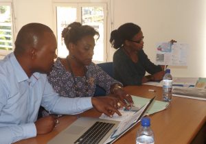 Michel Ahamed, le directeur du CDTM, Fatimatie Bintie Razafiantoandro, la présidente, et Mouniati Ahamed chargée de la promotion