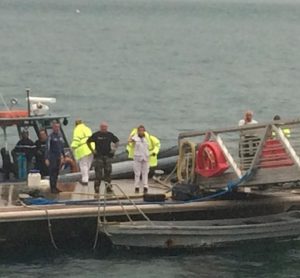 Ce 9 janvier 2015, la PAF ramenait les corps de migrants naufragés ©I.Yahaya