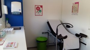 Le camion médicalisé équipé pour assurer les examens (Photo: JL)