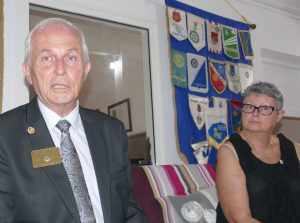 Jean-Marie Fumery et Françoise Martin, présidente du Rotary Hippocampe