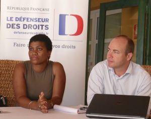 Souniati Bamana et Conseiller technique territorial Réunion-Mayotte du Défenseur des droits