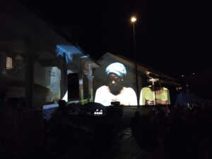 Mapping debaa, projection murale