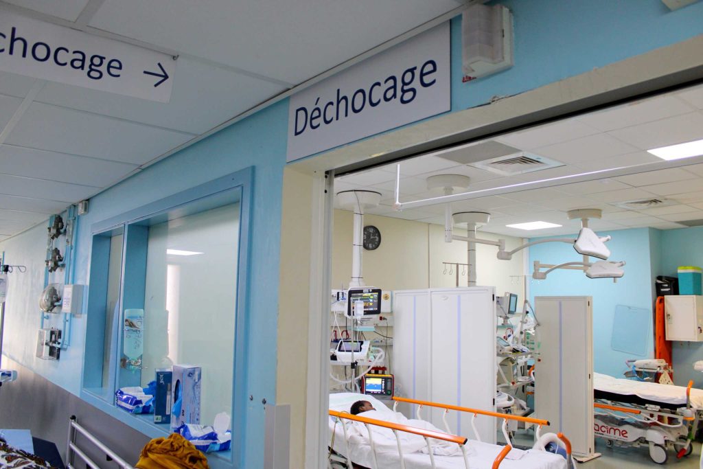 Mayotte, CHM, Urgences, box pédiatrique, box adulte, déchocage, Frédéric Lecenne, Christophe Laplace, médecins,