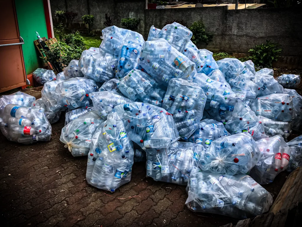 Mayotte, crise de l'eau, bouteilles d'eau, plastique, déchets, 