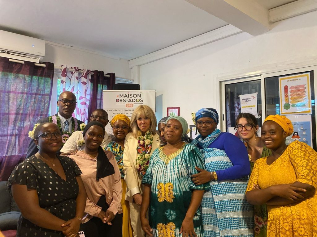 Visite officielle, Brigitte Macron, Maison des Adolescents, Mlezi Maore, Mayotte, jeunesse