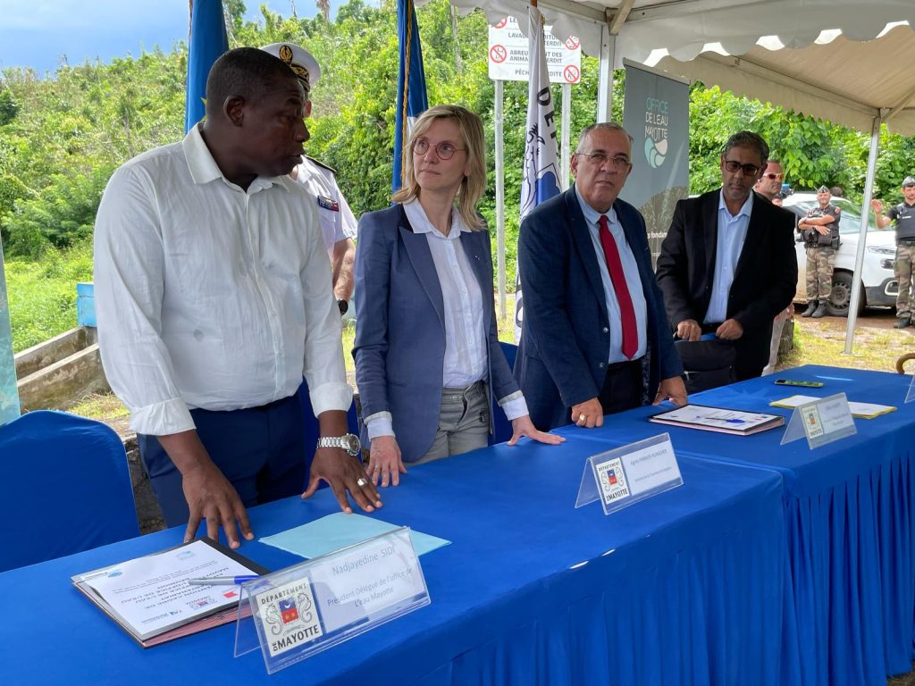 Mayotte, visite officielle, Agnès Pannier-Runacher, ministre de la transition écologique, retenue collinaire,