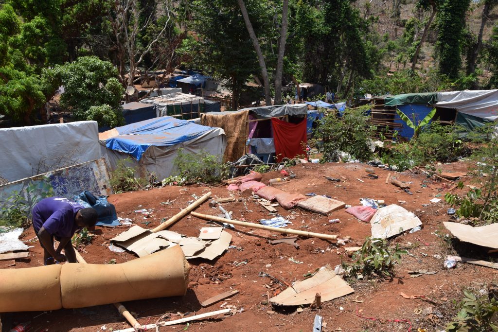 Camp, Tsoundzou 2, exilés, démantèlement, Mayotte