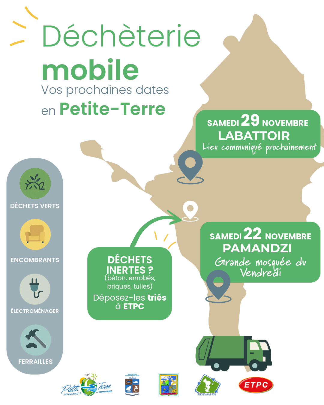Mayotte, CCPT, déchets, déchèteries mobiles,