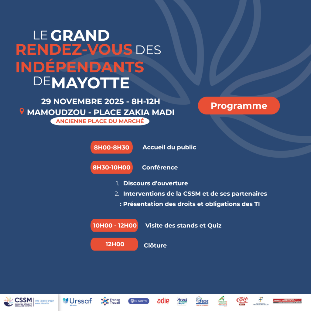 CSSM, travailleurs indépendants, informations, Mayotte