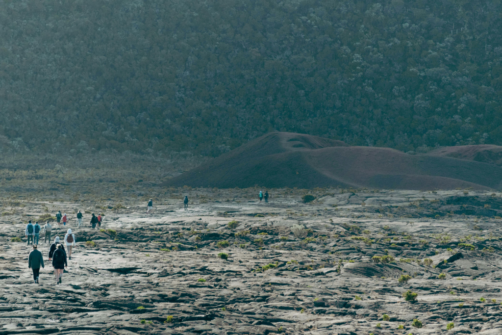 La Réunion, volcan, enclos, sentiers, Piton de la fournaise, 