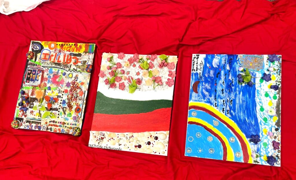 Acfav, tableau, peinture, femmes, violences, exposition.