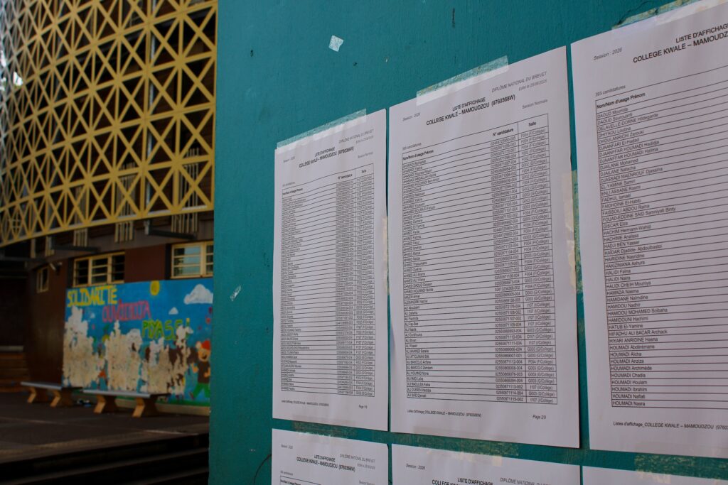 Mayotte, collège de Kwalé, brevet,
