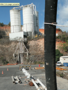 Approvisionnement en vrac des silos Lafarge Mayotte à Longoni