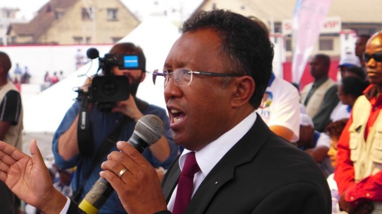 Hery Rajaonarimampianina  (Crédits photo : Axel Lebruman)