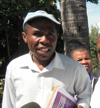 Noussoura Soulaimana lors des négociations d'octobre 2011