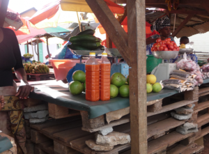 Marché fruits légumes