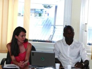 Aurélie Arribat et Fernand Beyene