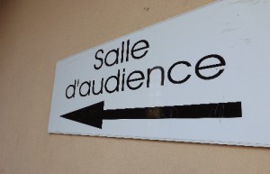 Panneau salle d'audience TGI Mamoudzou
