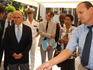 La présentation des futurs locaux aux ministre le 19 juin 2014
