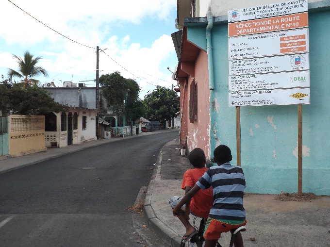 La taille de réseau routier restreint à Mayotte