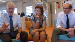Le principal Alain Pradalet, Hélène Nicolas (PJJ) et le procureur Joël Garrigues