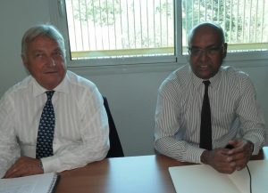Jean-François Devaux, directeur d'Ewa Air, et Marie-Jospeh Malé, PDG d'Air Austral