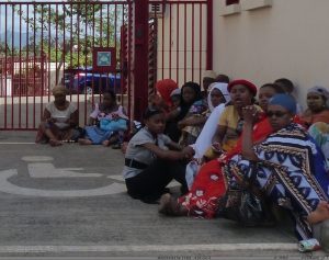 Les grévistes de Sodifram devant la Dieccte en septembre