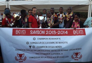 Jacques-Antoine , entraineur adjoint du BCM, un des organisateur de l'événement. Ici, le 7 novembre dernier devant l'impressionnant palmarès du club