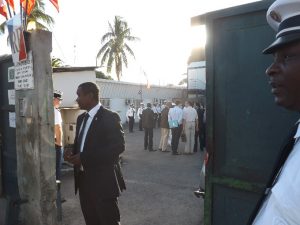 Le CRA de Mayotte lors de la visite du ministre de l'intérieur en juin2014