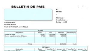 Bulletin de paie