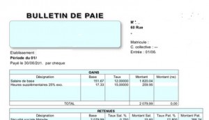 Bulletin de paie