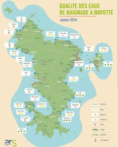 La carte de la qualité des eaux de baignade 2014