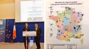 Alain Vidalies et Ségolène Royal présentent les résultats de l'appel à projets "transport"