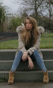 Maud Poncin à Bordeaux où elle poursuit ses études de design