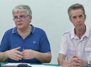 Philippe Meyer et Gilbert Meudec, venus pour lancer une nouvelle campagne d'affiliation 