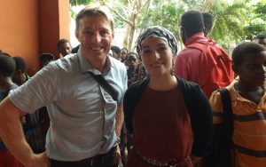 Cyprien Piroud, principal adjoint et Nasira Salhi, prof d'espagnol à l'origine de l'événement