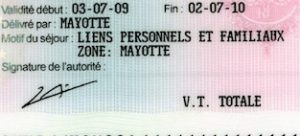 Carte de séjour grâce à un regroupement familial