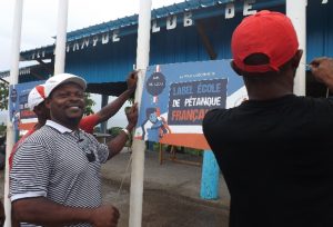 Ibrahim Moussa, président d'honneur du PCP, très fier des labels d'école de pétanque française décrochés par le club