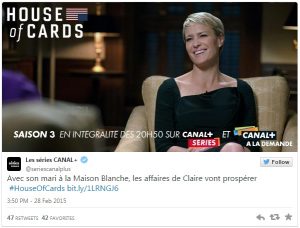 Départementales House of cards Claire