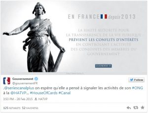Départementales House of cards Claire France