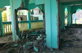 L'intérieur de la mosquée de Mtsangamouji avait été détruite en début d'année