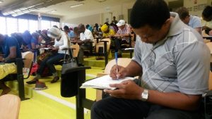 Mahamoud Aziary, de la société immobilière de Mayotte et grand mateur des mots, a fait 9,5 fautes