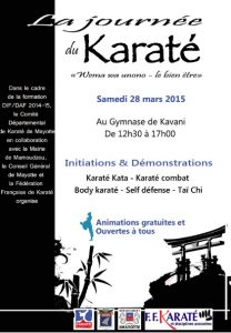 Journée du karaté samedi 28 mars 15