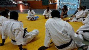 Autour de Georges Hafizou les cadres et entraineurs de la future ligue de Mayotte