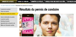 Résultats permis conduire
